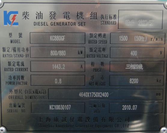 【租發(fā)電機】柴油發(fā)電機銘牌型號含義怎么看
